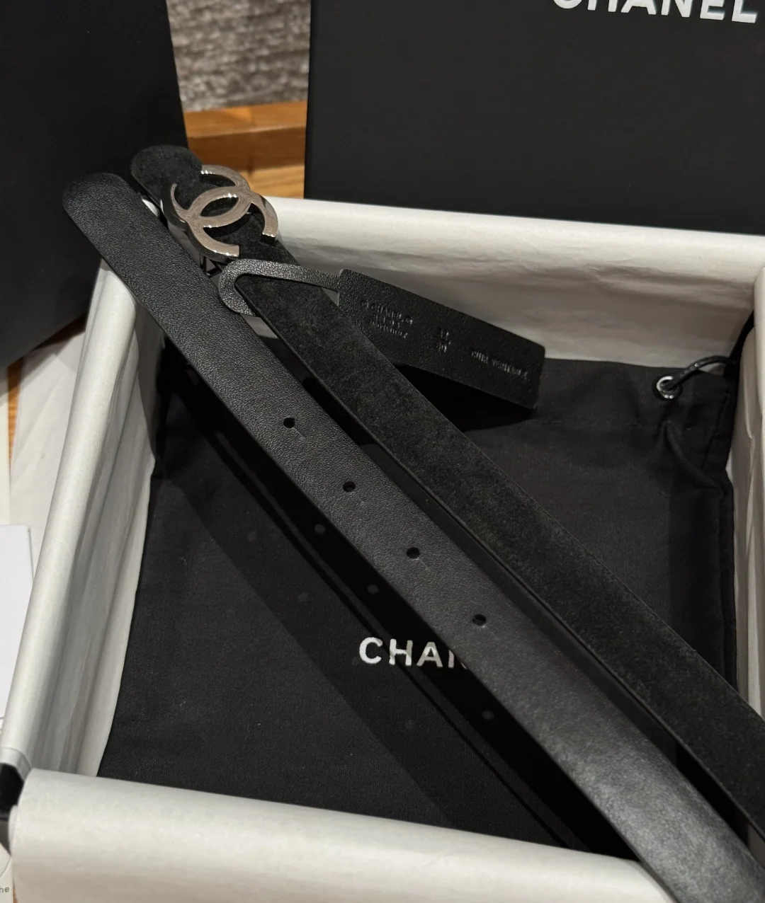 샤넬 타임리스 클래식 양면 카프스킨 벨트 상세 이미지 4