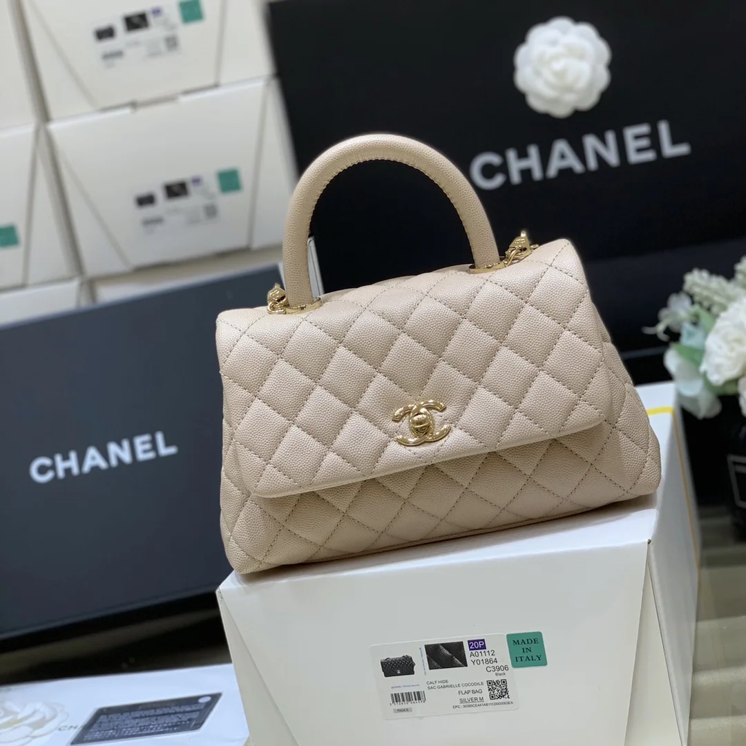 샤넬 코코 클래식 누드 핑크 소가죽 핸드백 A92990 상세 이미지 2