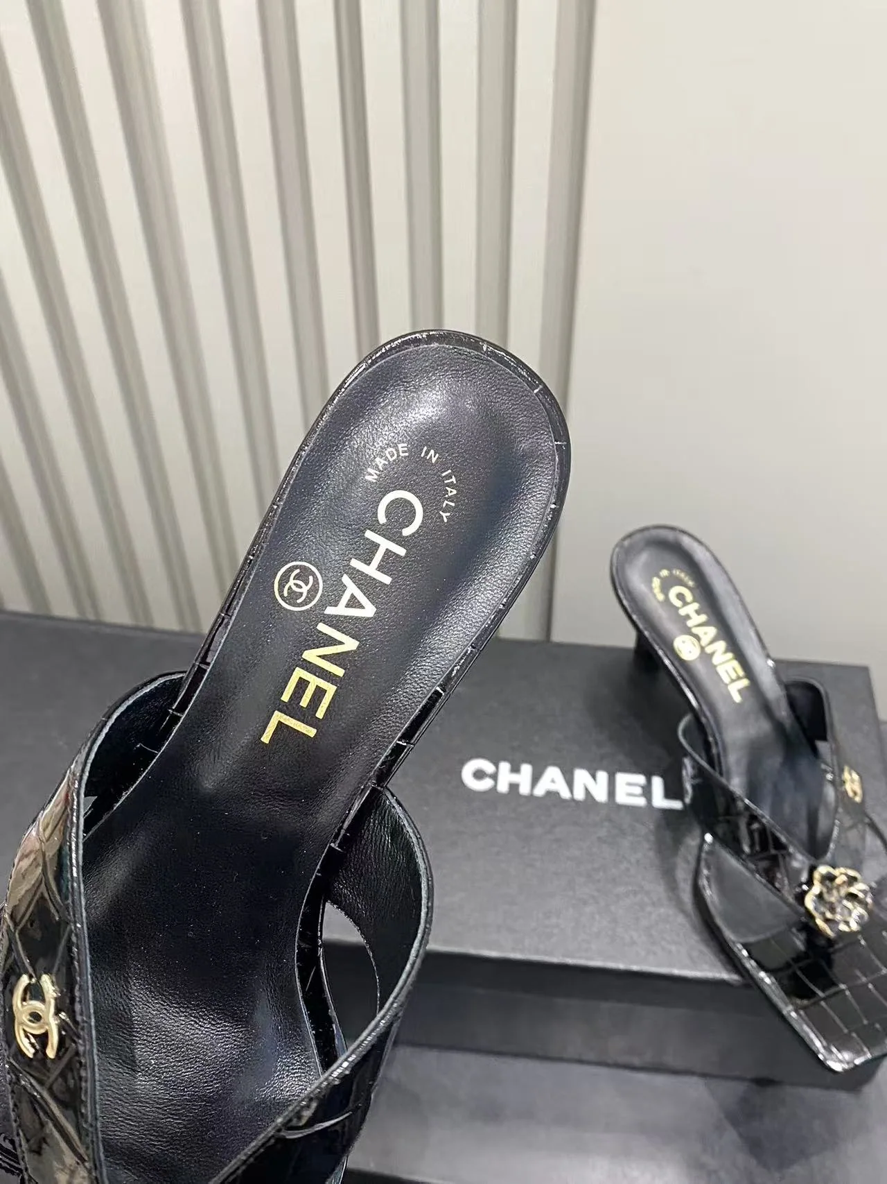 샤넬 카멜리아 스퀘어토 플립플랍 143720 Chanel 상세 이미지 7
