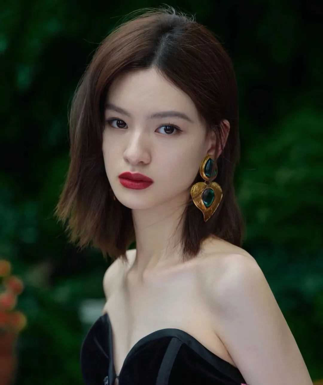 생로랑 레트로 빅 하트 이어클립 귀걸이 상세 이미지 1