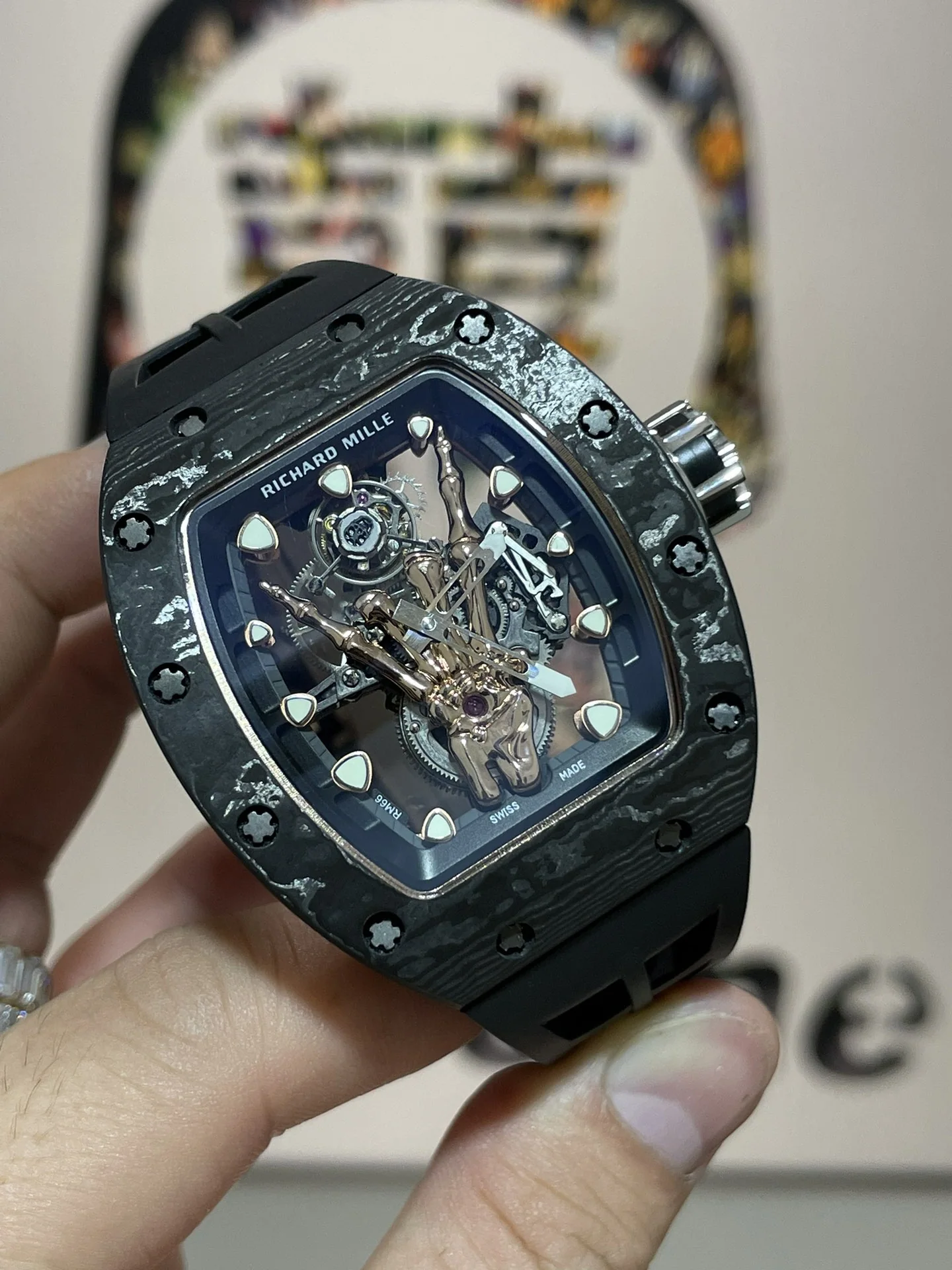 리차드밀 RM066 투르비용 NTPT 카본 TPT 카본 남성 시계 레플리카 44894 Richard Mille 상세 이미지 2