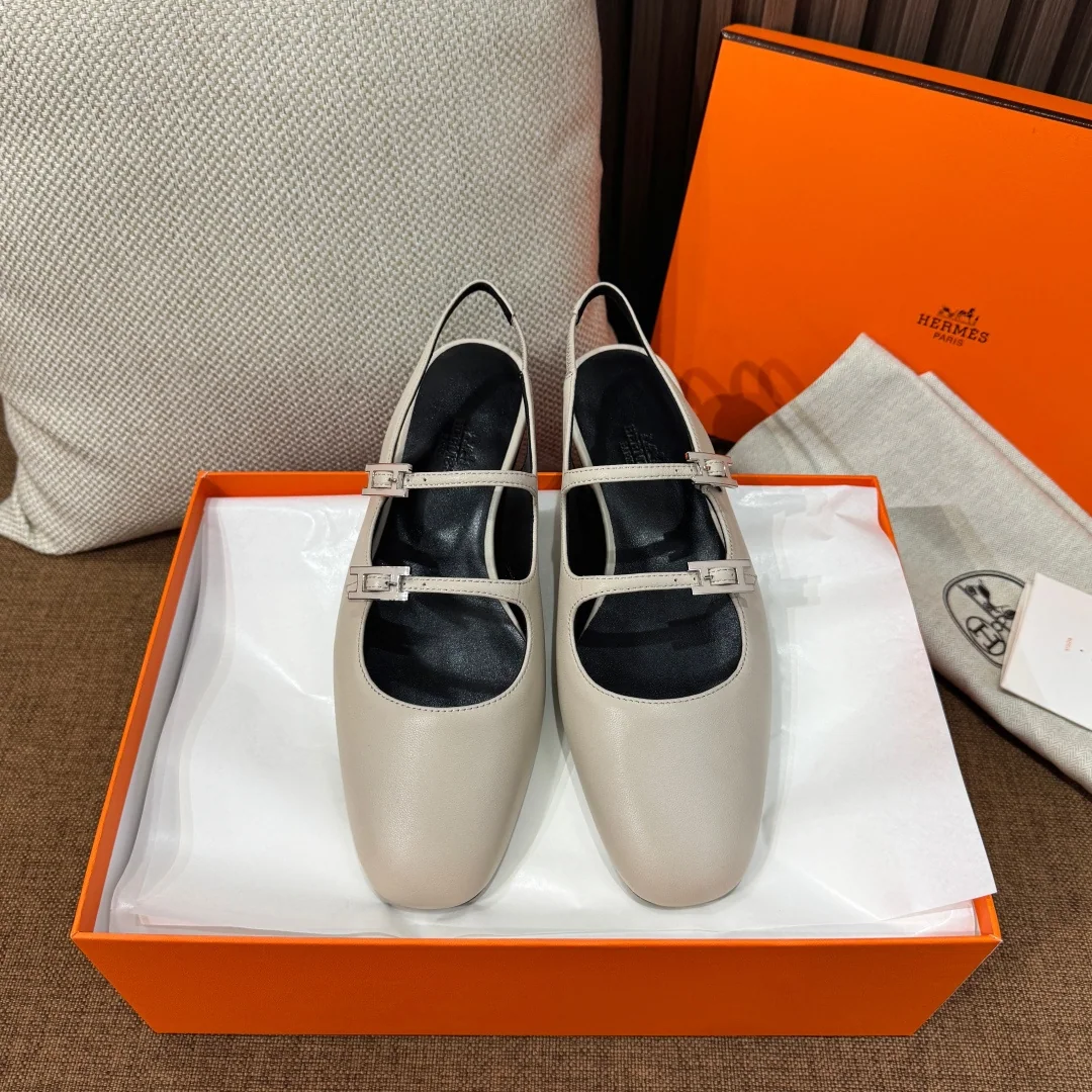에르메스 재키 더블 버클 메리제인 슈즈 상세 이미지 1