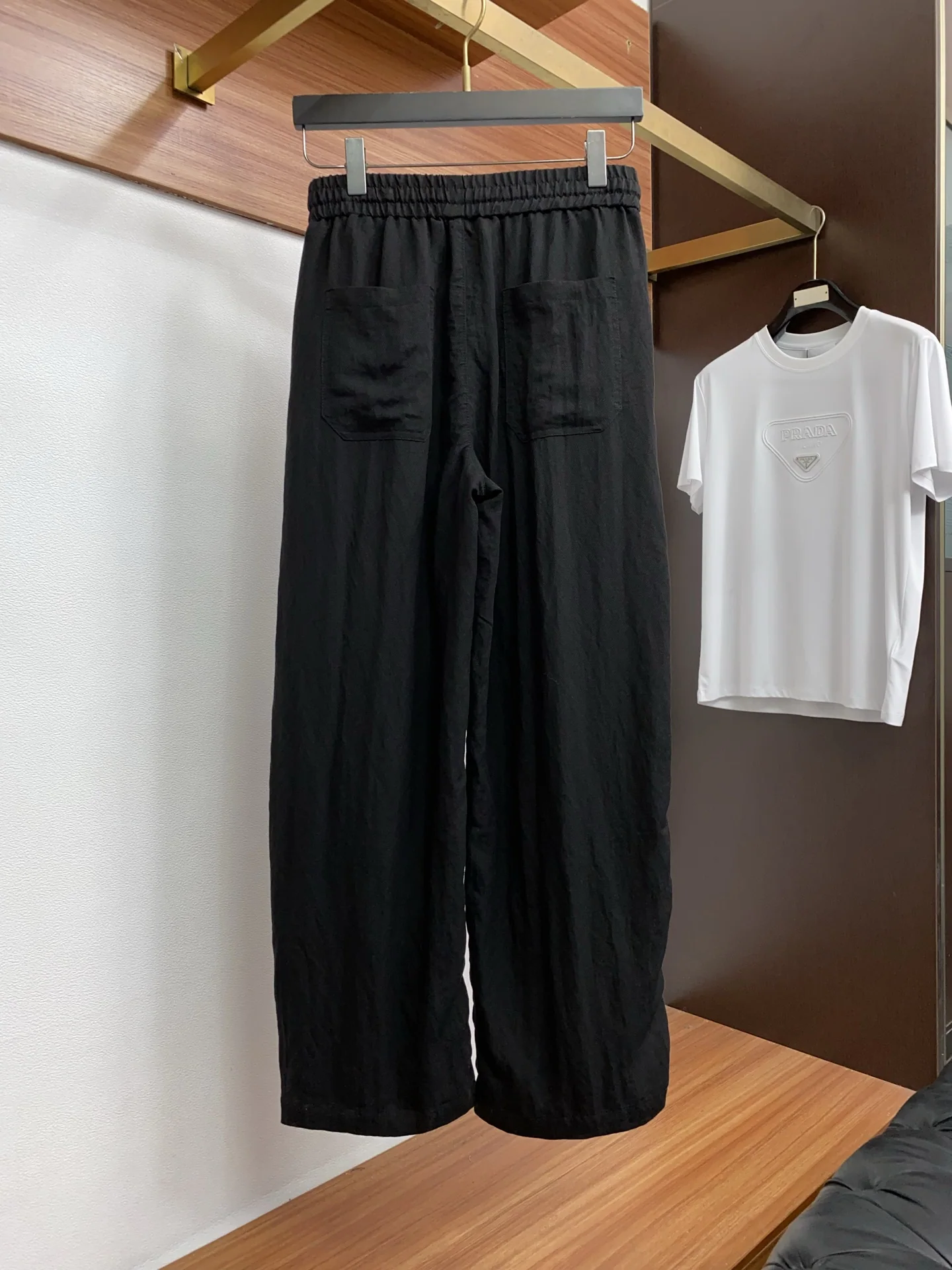크롬하츠 린넨 와이드 레그 남성 바지 상세 이미지 8