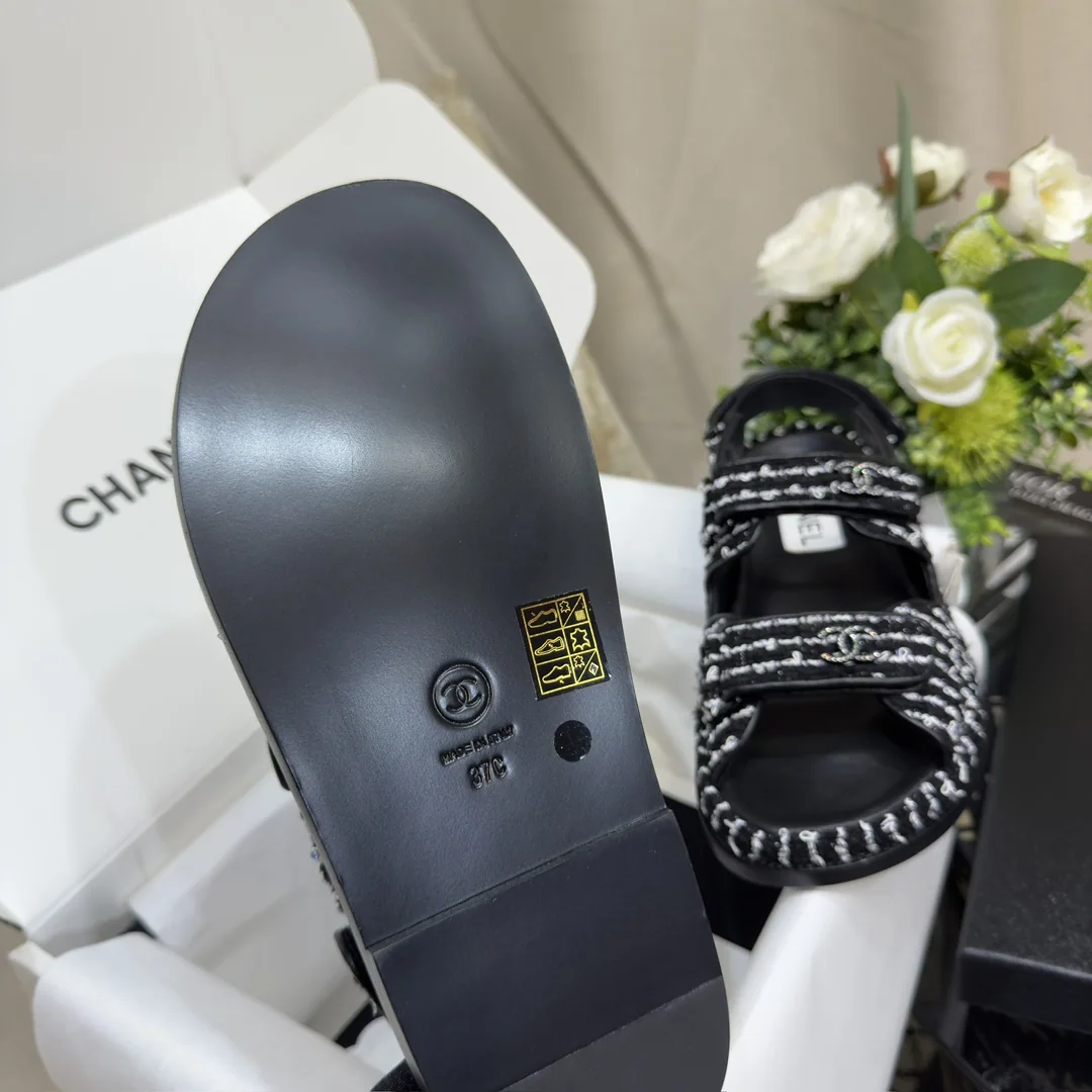 샤넬 더블 C 벨크로 비치슈즈 상세 이미지 6