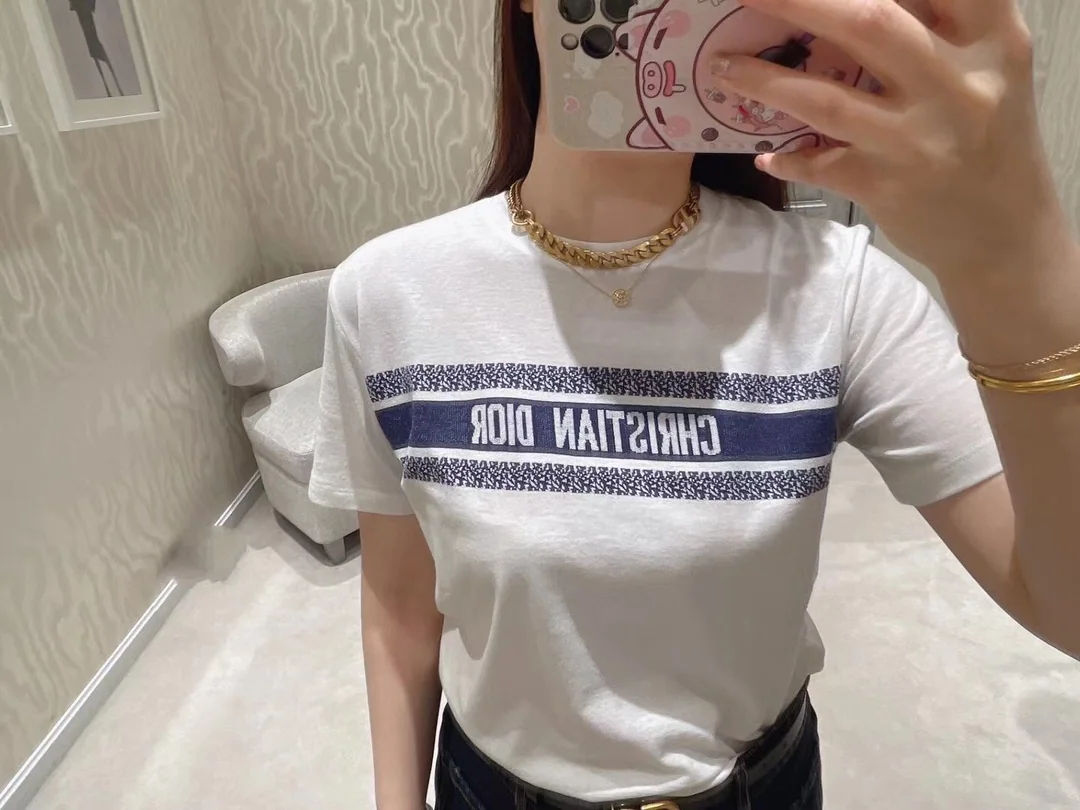 디올 CD 체인 레터 목걸이 상세 이미지 3