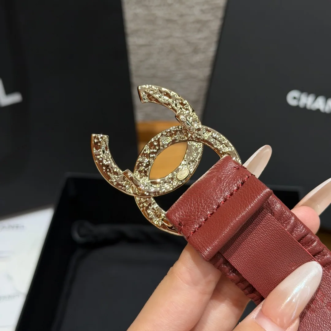 샤넬 램스킨 진주 더블 C 허리벨트 상세 이미지 4