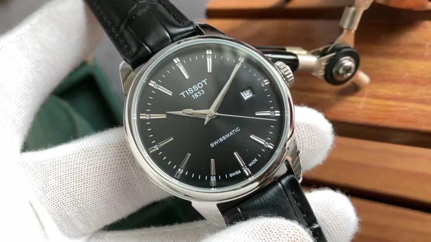 티쏘 비즈니스 클래식 가죽 스트랩 남성 시계 레플리카 45543 Tissot