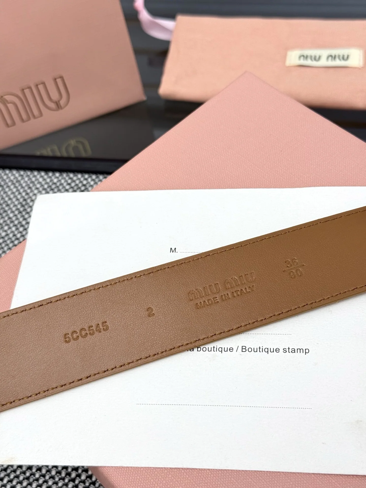 미우미우 벨트 57922 Miu Miu Belt 상세 이미지 6