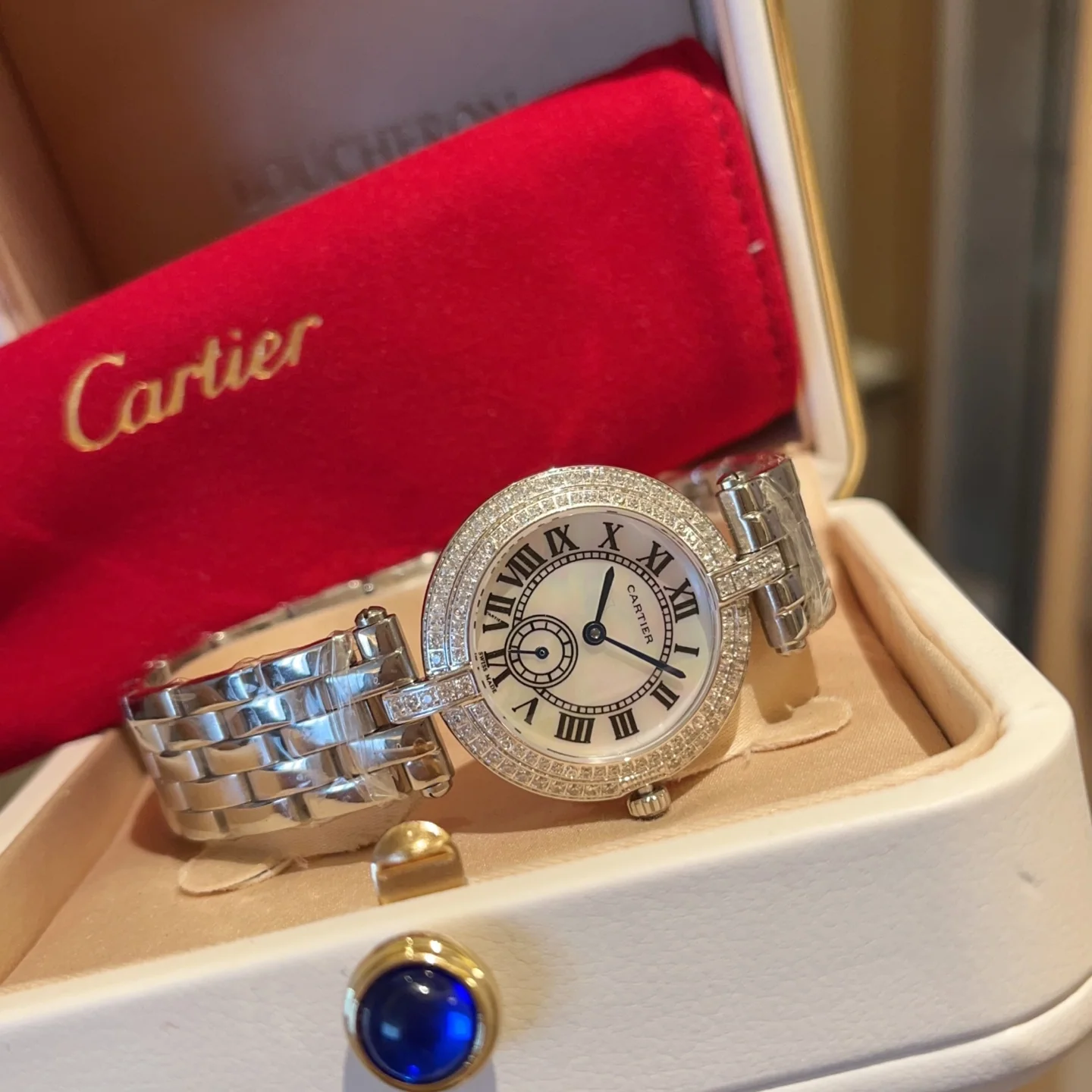 까르띠에 시계 사파이어 글라스 레플리카 42825 Cartier 상세 이미지 2