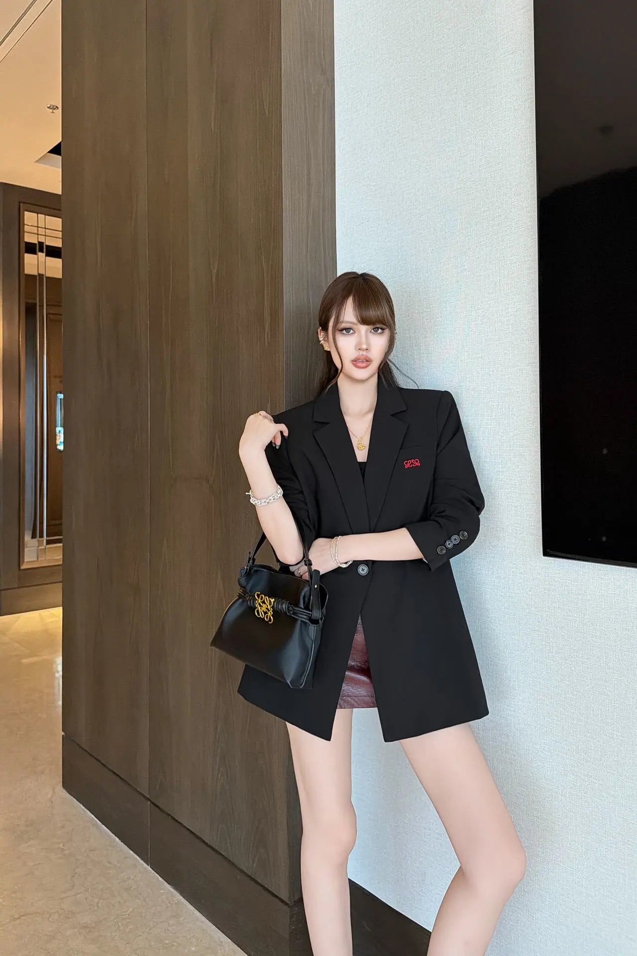 로에베 심플 디자인 여성 자켓 157116