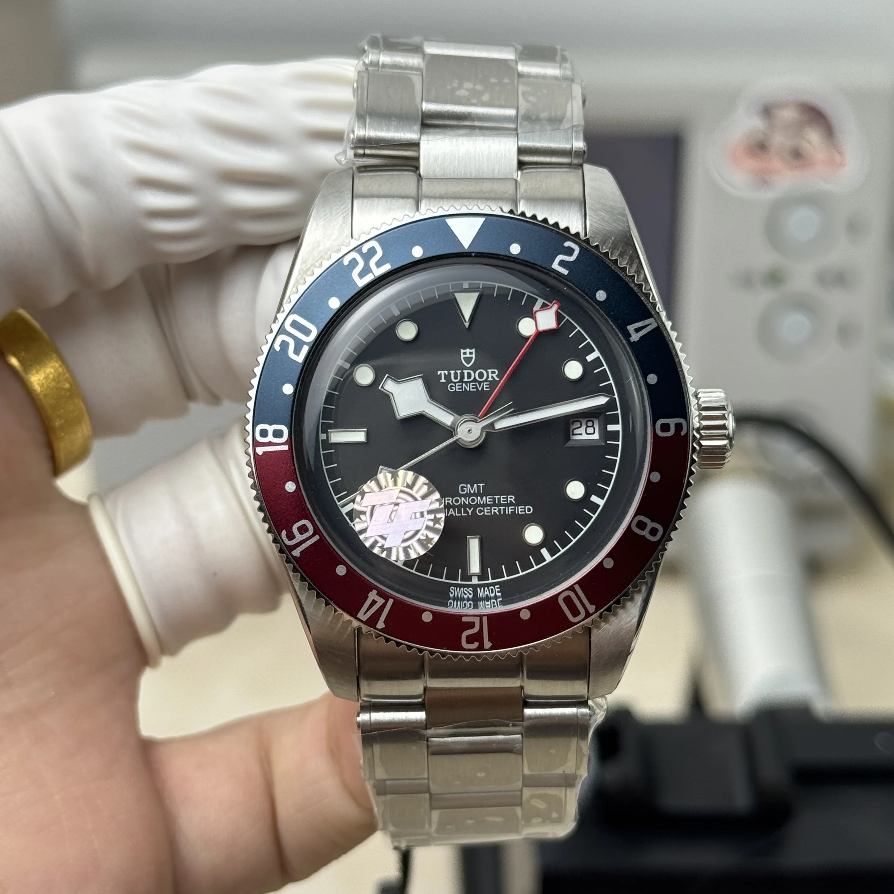 튜더 블랙베이 GMT 코크 베젤 ZF 공장 2836 오토매틱 남성 시계 레플리카 45601 Tudor 상세 이미지 10