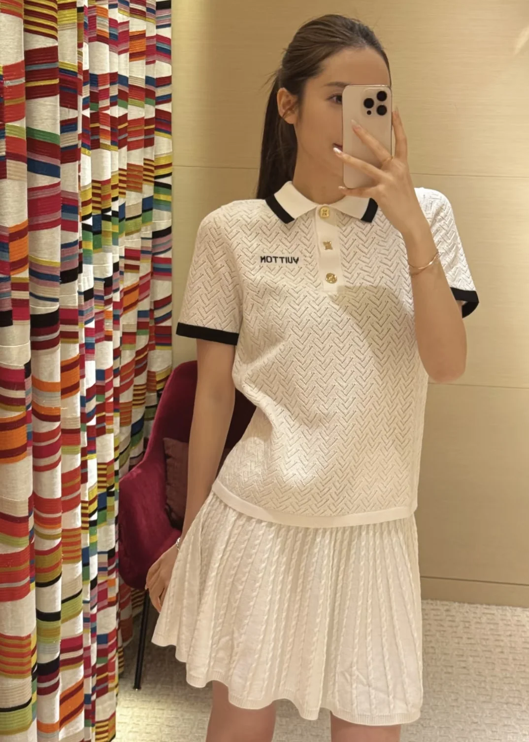 루이비통 메시 폴로카라 반팔 티셔츠 상세 이미지 9