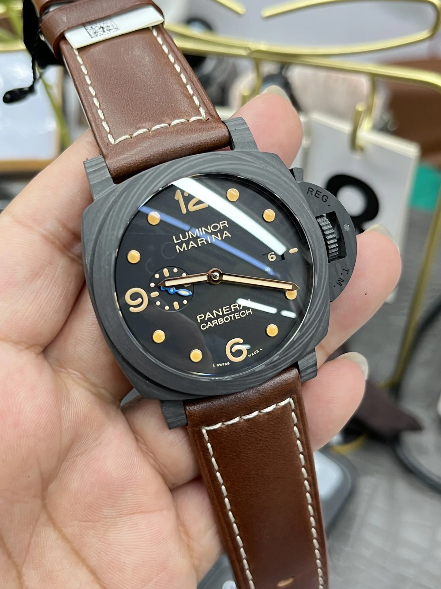 파네라이 루미노르 1950 자동 시계 PAM661 상세 이미지 4