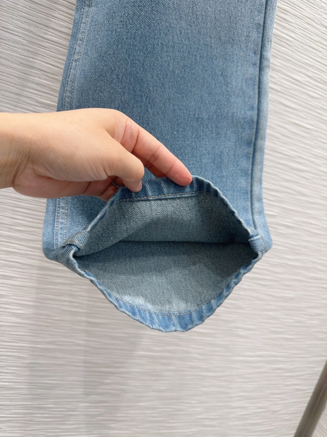프라다 하이핏 데님 여성 바지 상세 이미지 5