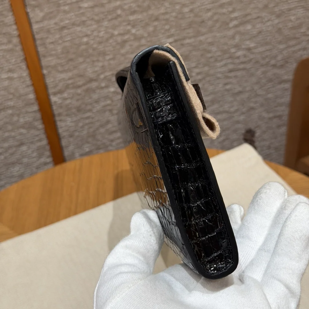 에르메스 켈리 블랙 실버 하드웨어 가방 상세 이미지 4