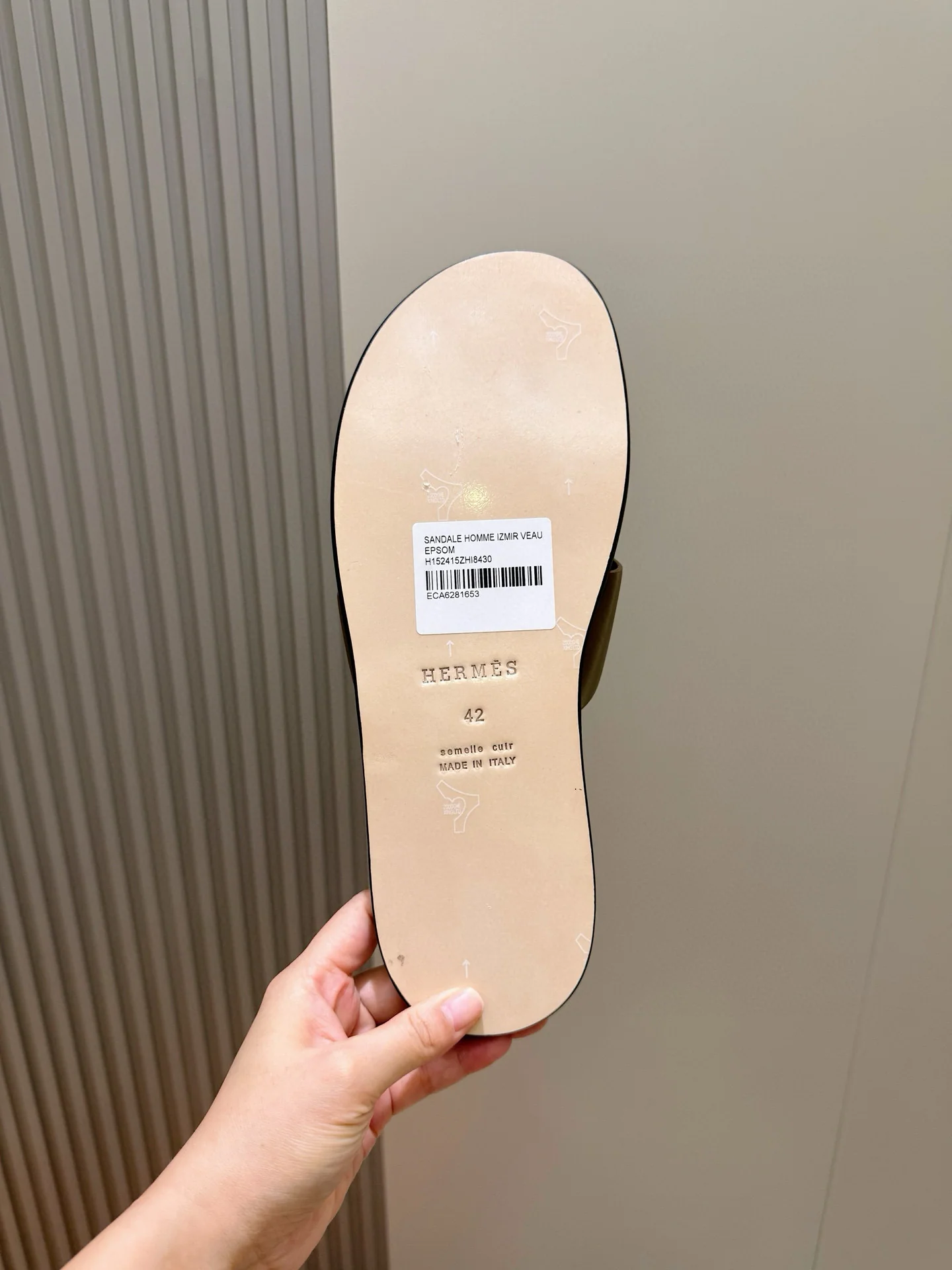 에르메스 클래식 남성 슬리퍼 상세 이미지 8