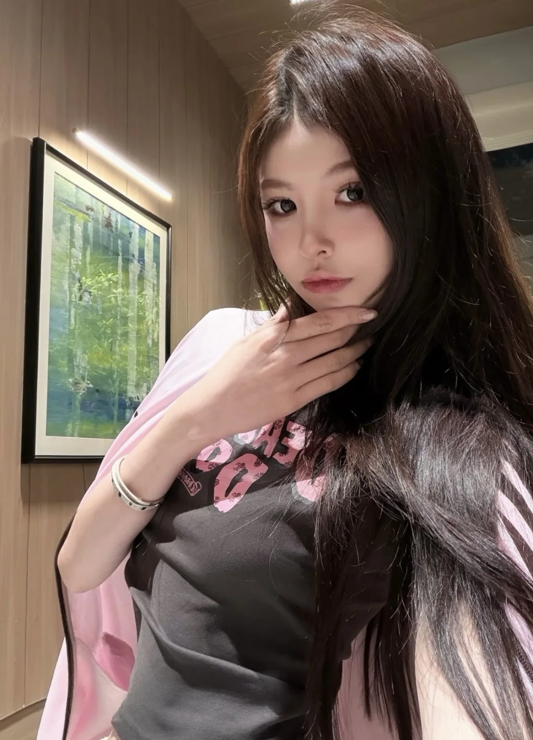 크롬하츠 컬러블록 여성 반팔 티셔츠 상세 이미지 15