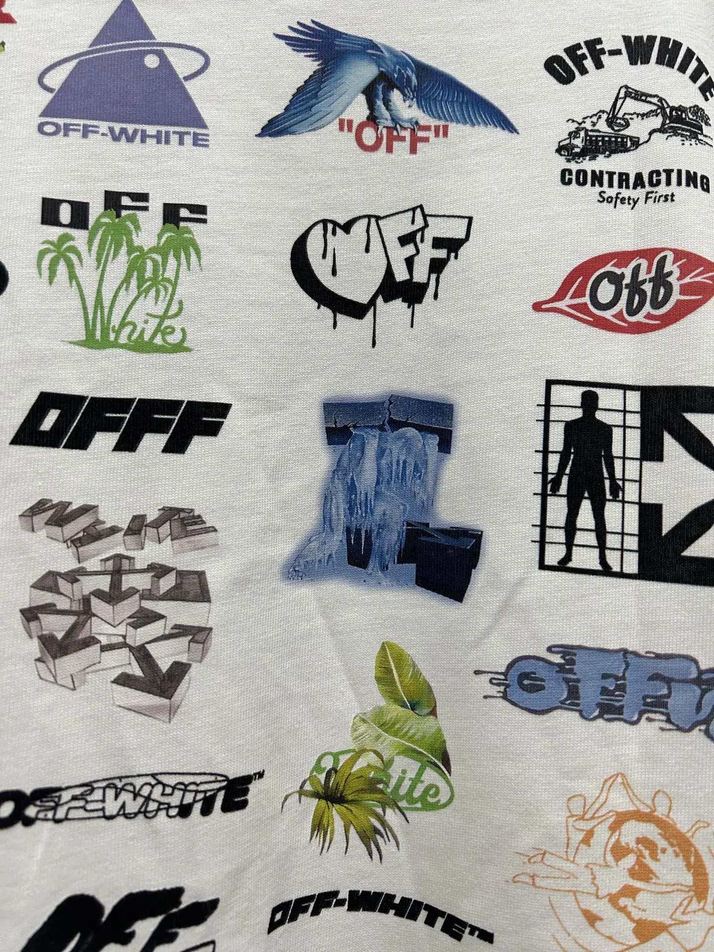 오프화이트 OW 24 ss 10 주년 기념 로고 반팔 티셔츠 상세 이미지 3