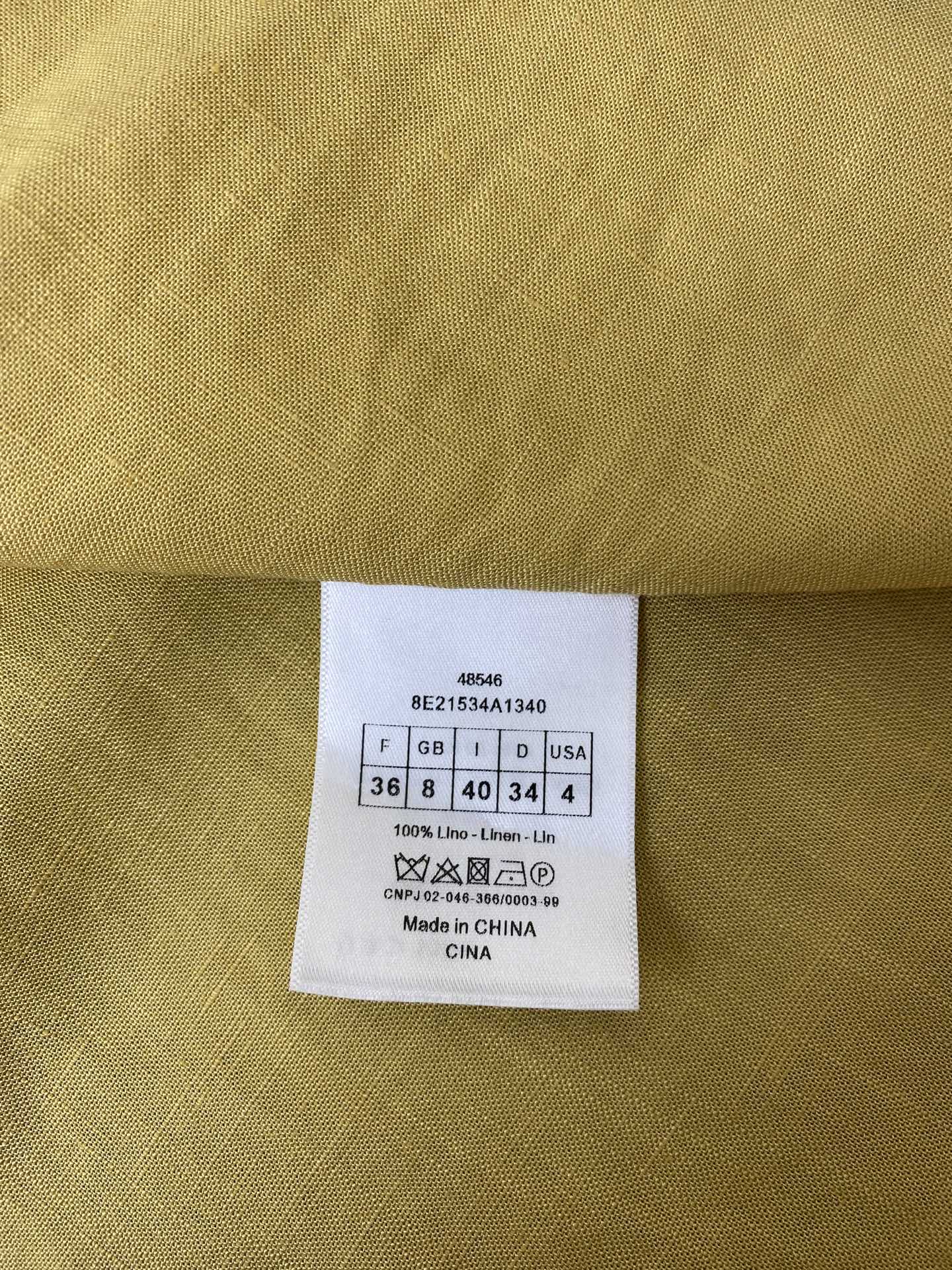 브루넬로쿠치넬리 린넨 V넥 오프숄더 여성 원피스 상세 이미지 8