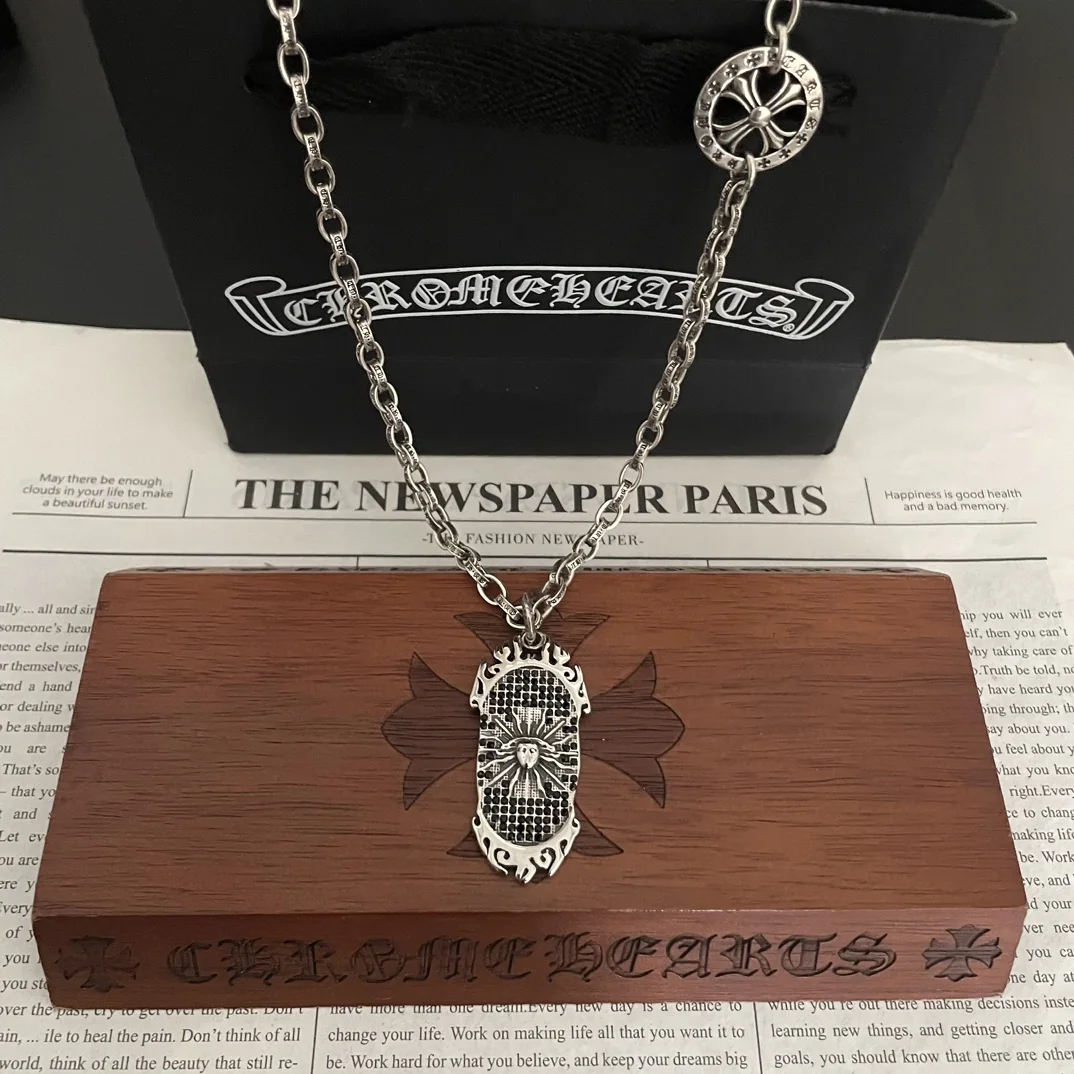 크롬하츠 크로스 서클 레터 목걸이 상세 이미지 1