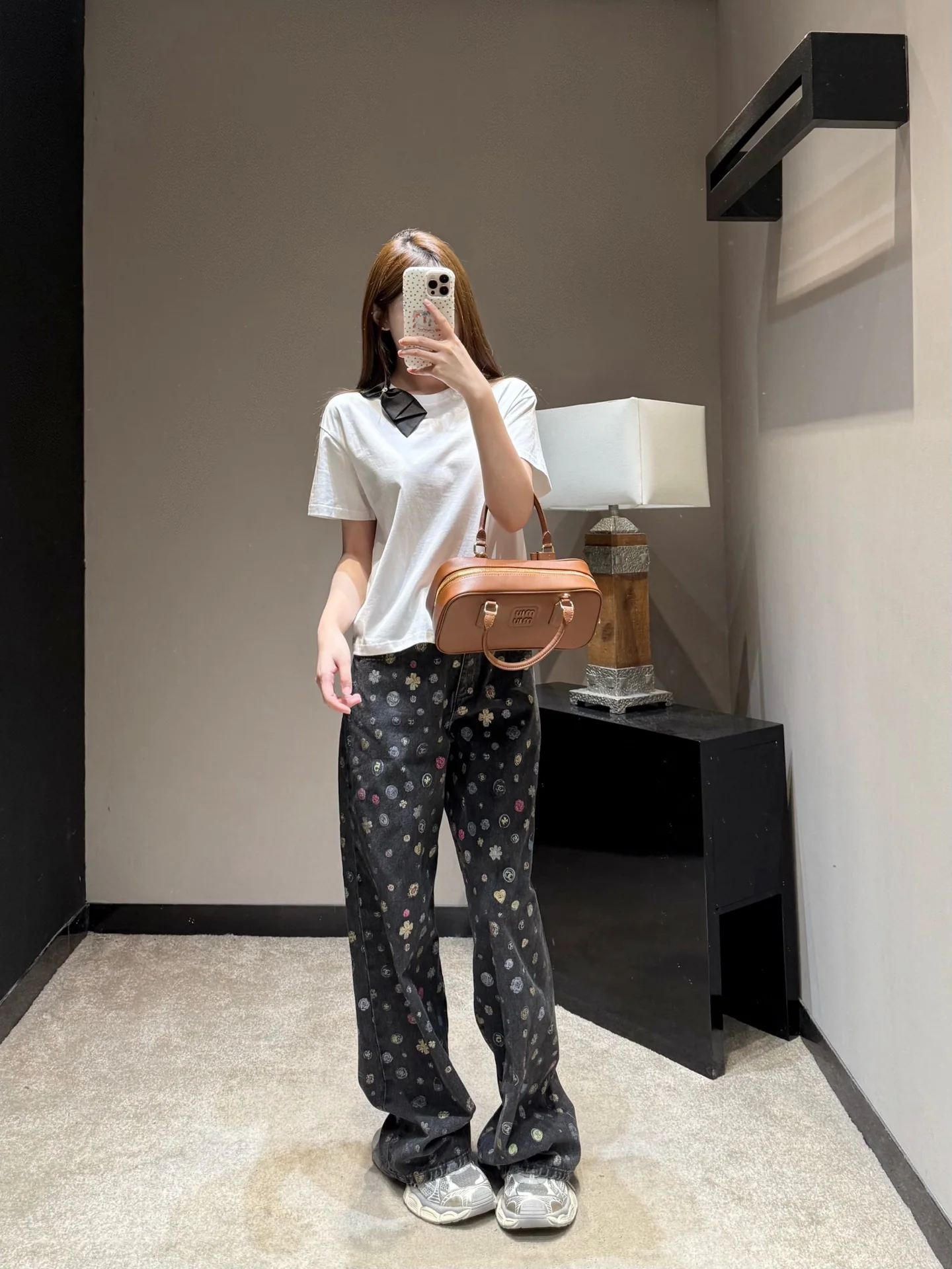 디올 여성 반팔 티셔츠 리본 장식 상세 이미지 6