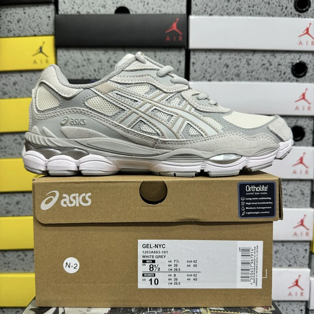 아식스 [WZ] 젤 NYC 1203A663-101 200389 Asics Gel-NYC Cream Cloud Grey