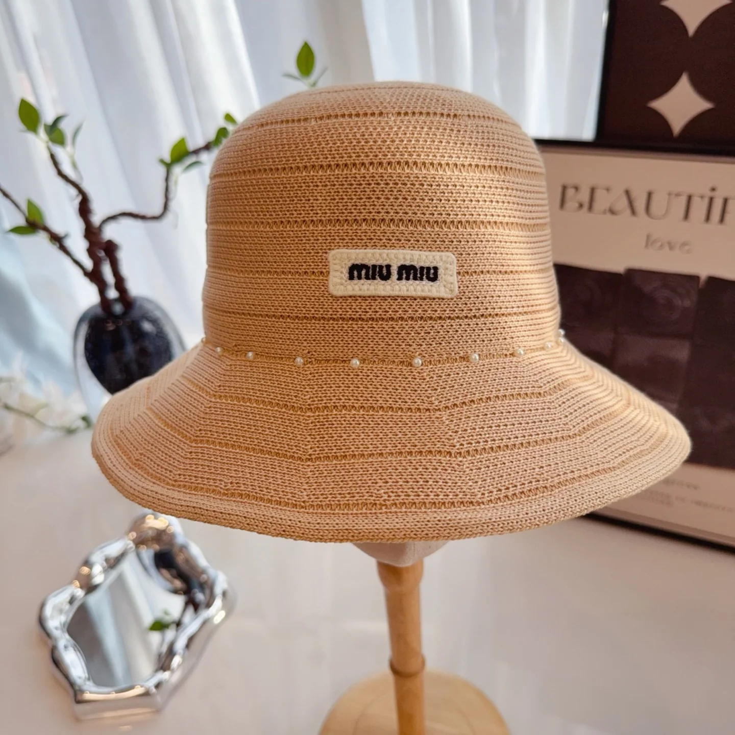 미우미우 모자 81257 Miu Miu Cap 상세 이미지 1