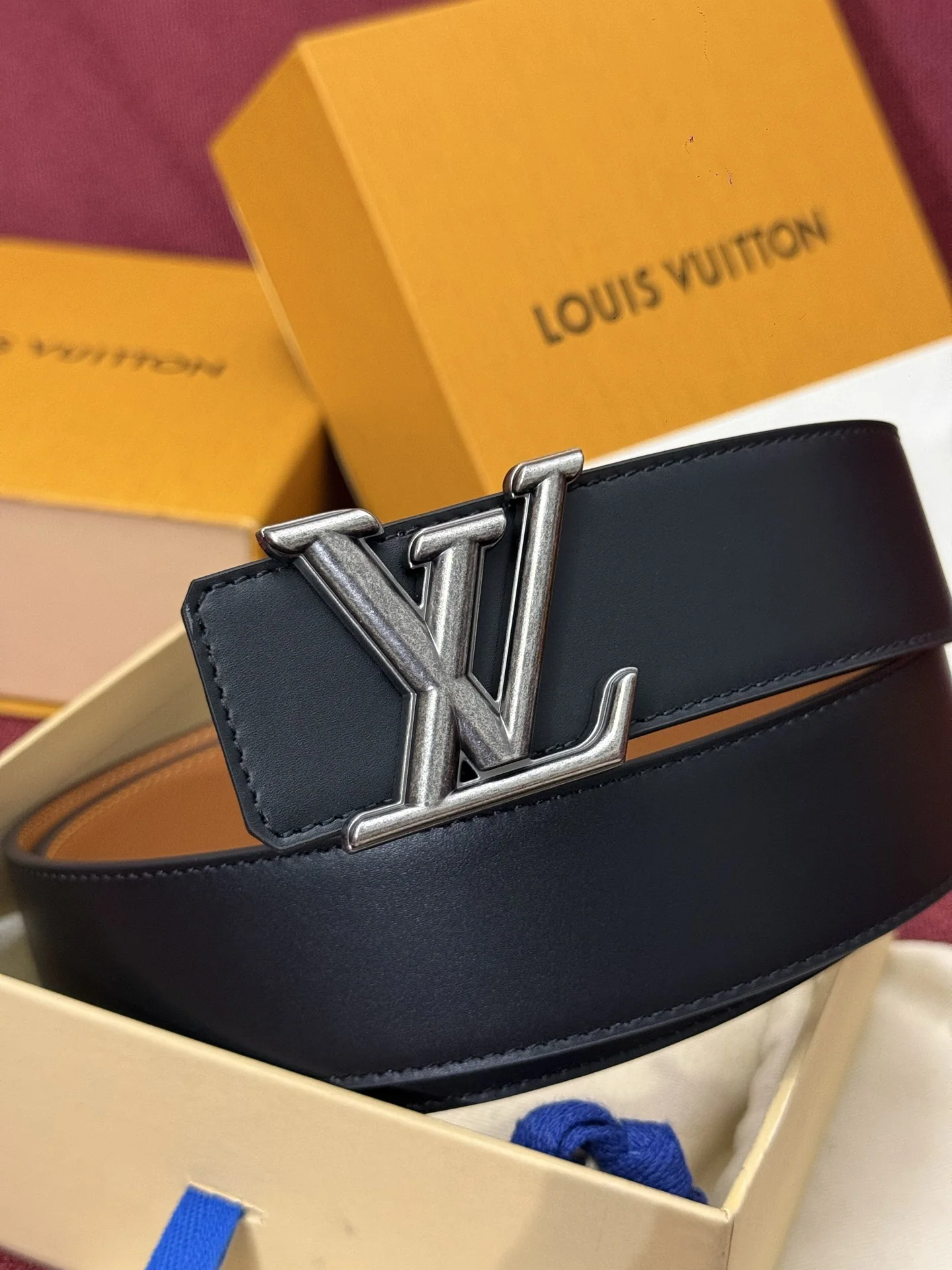 루이비통 다미에 LV 리버시블 벨트 상세 이미지 6