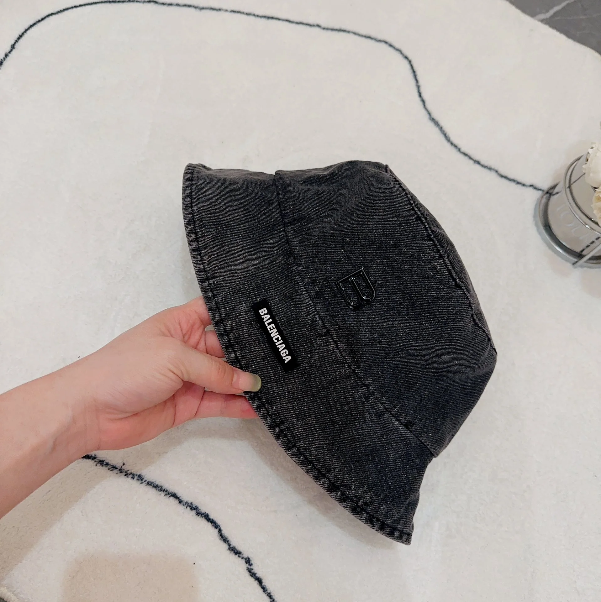 발렌시아가 데님 버킷 햇 모자 상세 이미지 5