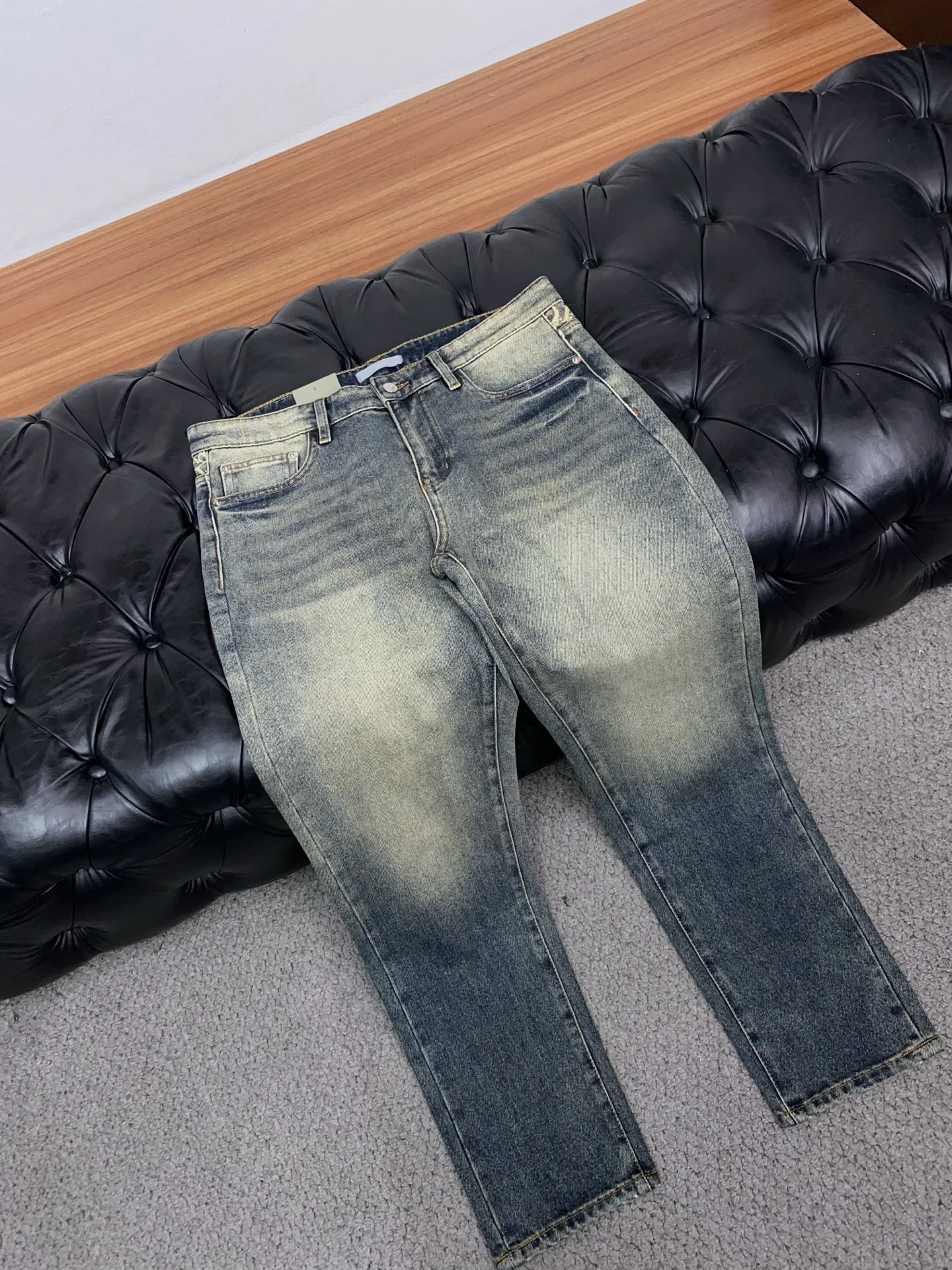 디올 슬림 핏 스트레치 남성 바지 상세 이미지 6