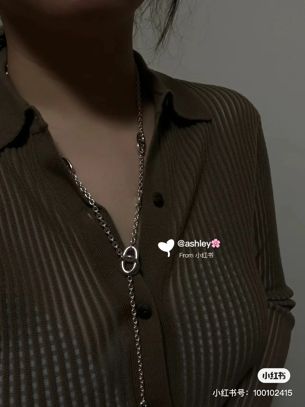 에르메스 돼지코 허리 체인 목걸이 상세 이미지 3