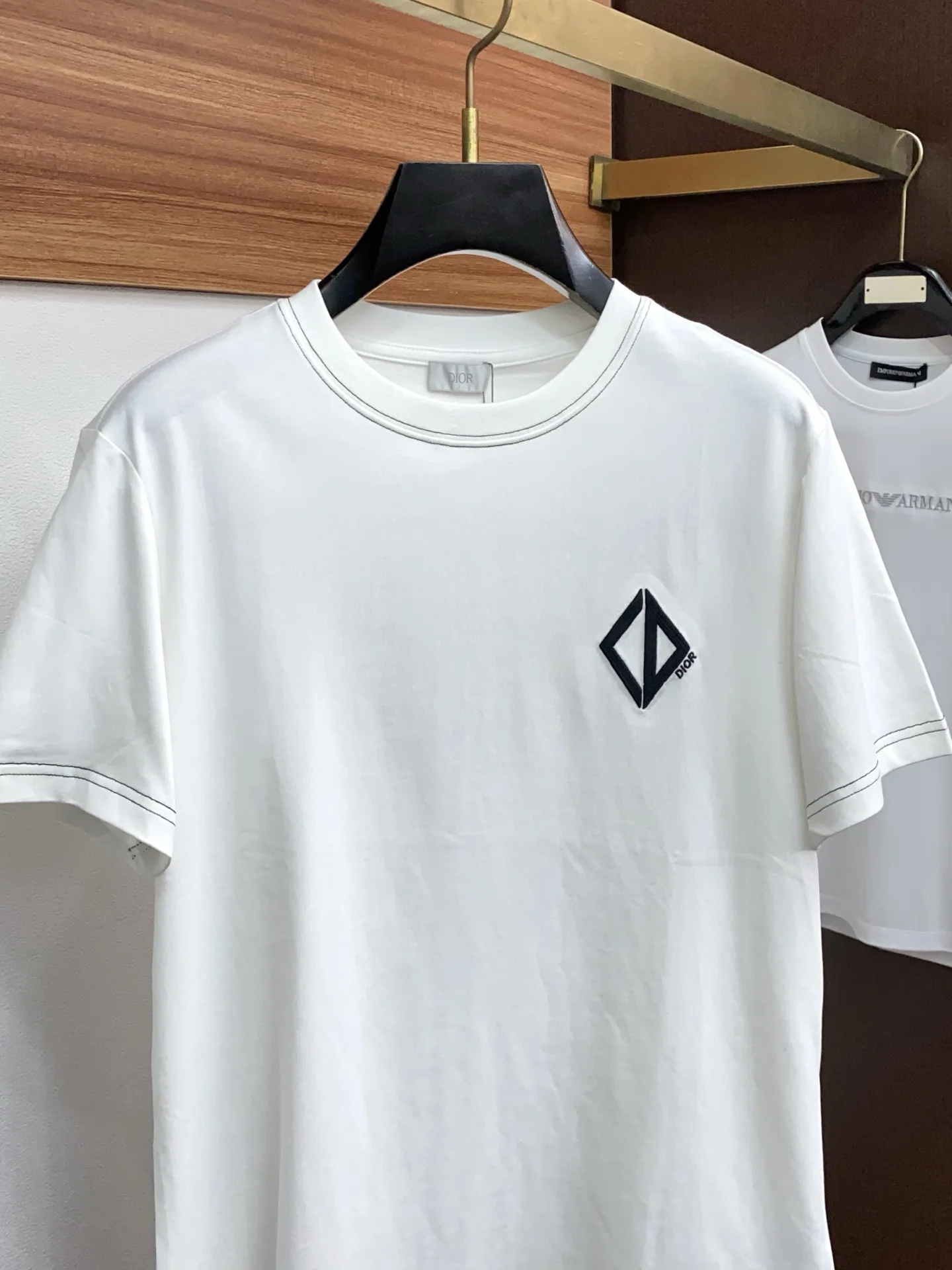 디올 코튼 크루넥 반팔 티셔츠 상세 이미지 2