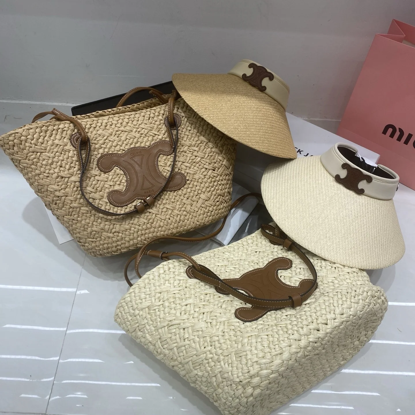 셀린느 직조 플랫 캡 상세 이미지 7