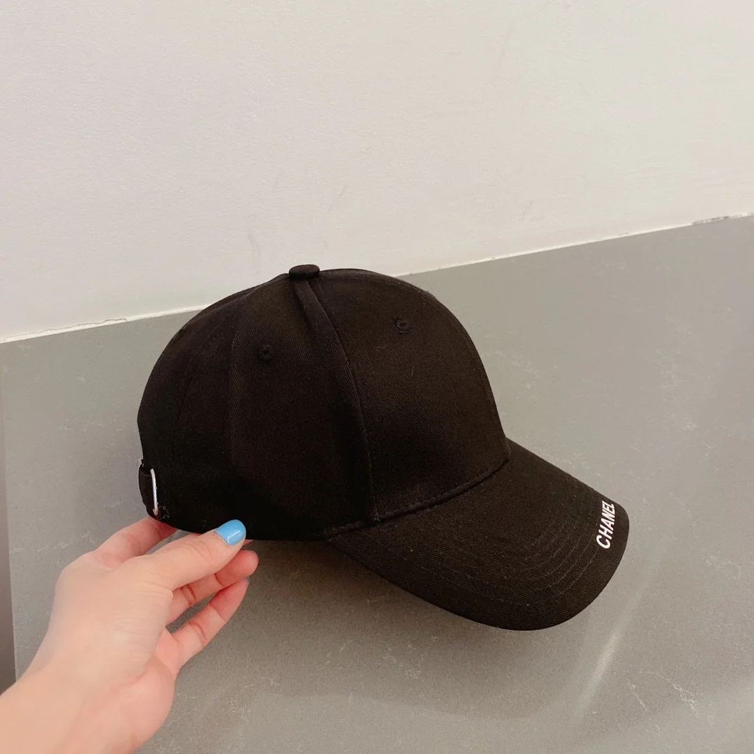 샤넬 블랙 화이트 베이스볼 캡 상세 이미지 1