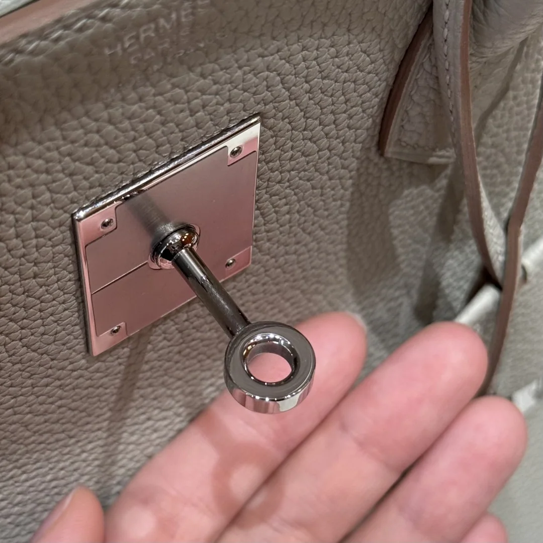 에르메스 버킨 가방 그리스 펄 그레이 상세 이미지 9