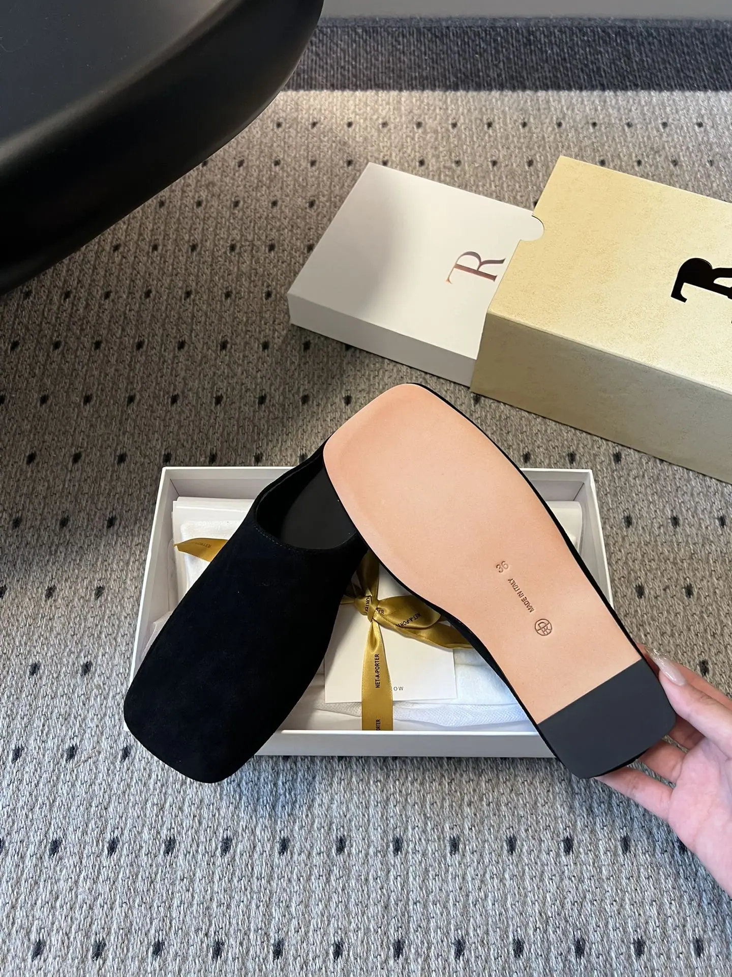 더로우 스퀘어토 뮬 슬리퍼 상세 이미지 3