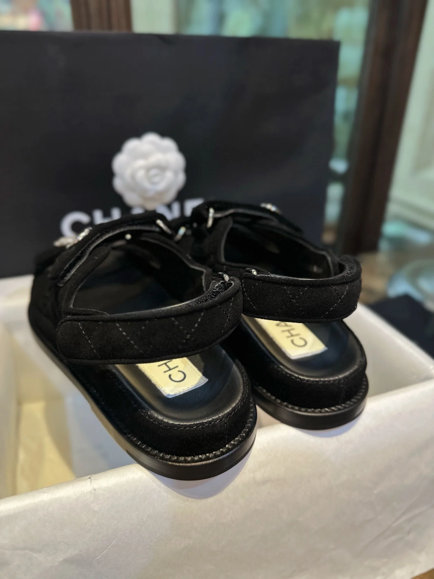 샤넬 23 C 스웨이드 벨크로 샌들 3202 상세 이미지 8