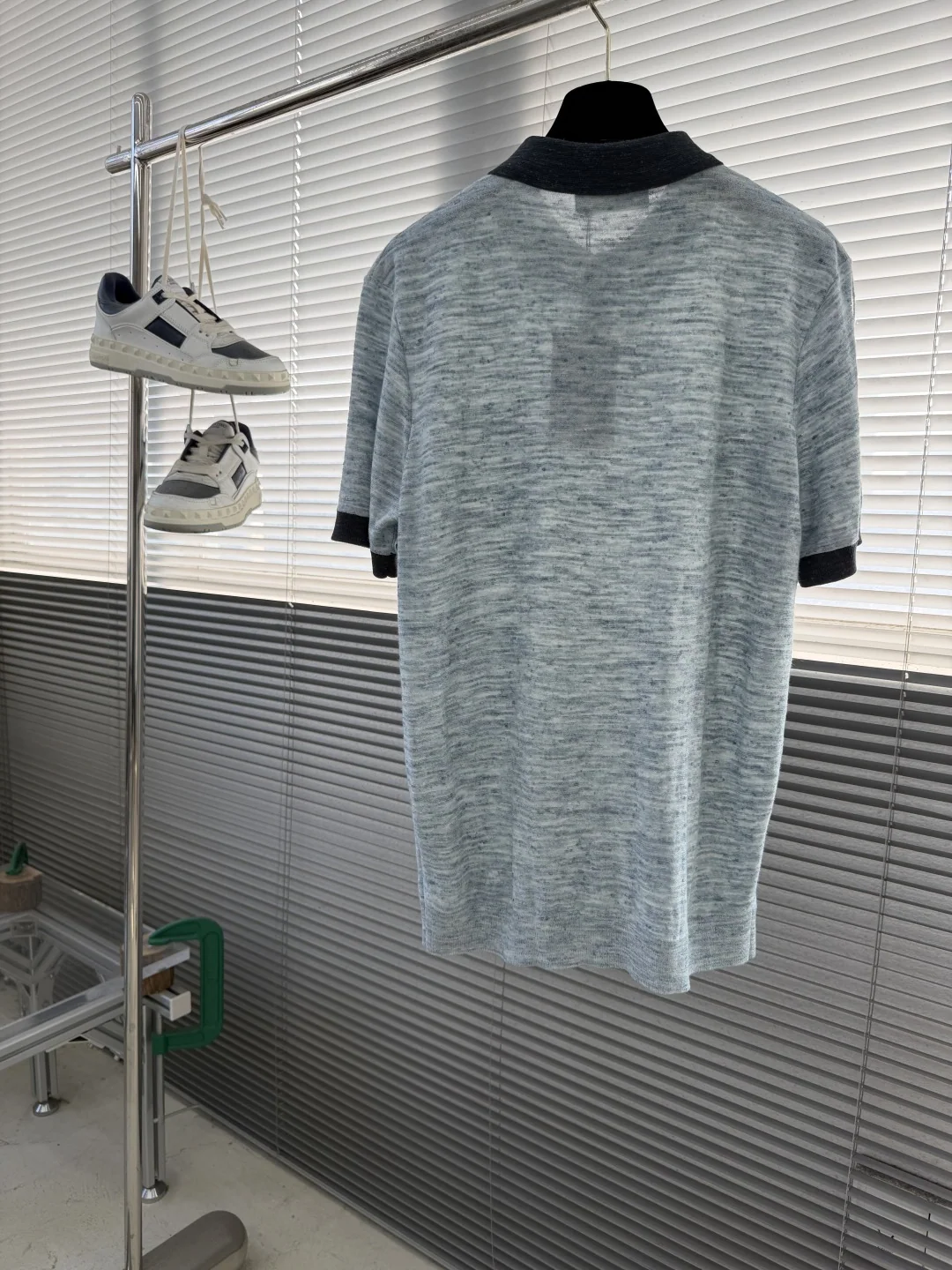 로로피아나 린넨 혼방 꽃무늬 카라 반팔 티셔츠 26 SS 상세 이미지 8