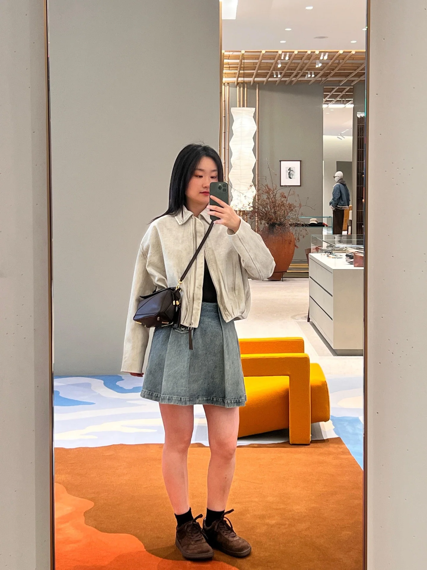 로에베 타이다이 데님 플리츠 자켓 26 SS 상세 이미지 3
