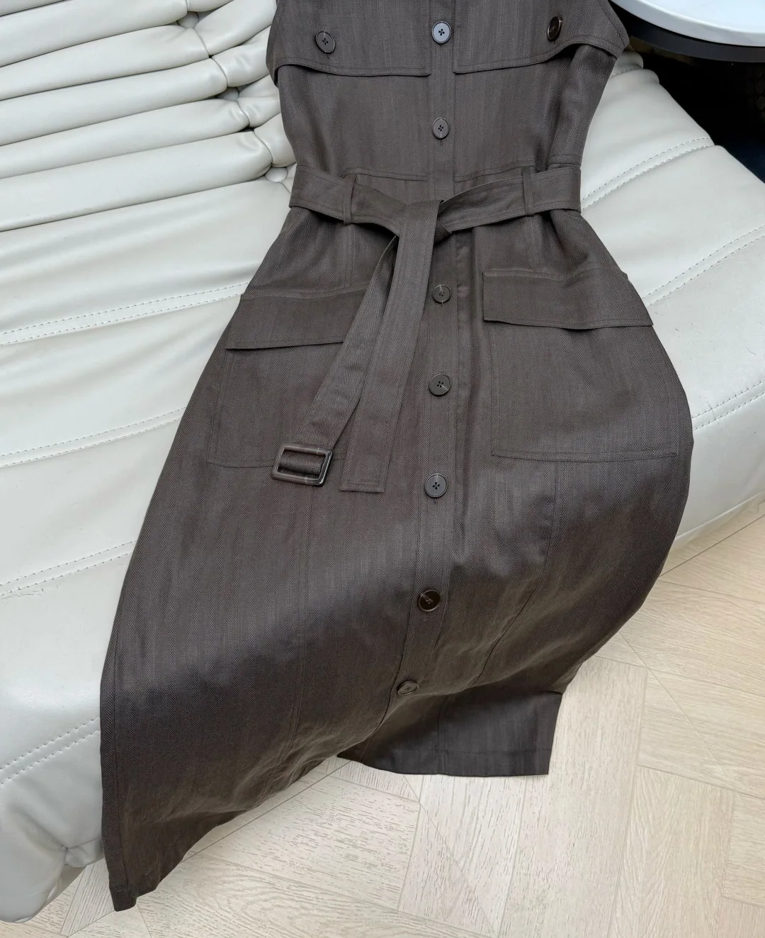 브루넬로쿠치넬리 린넨 벨트 원피스 상세 이미지 5