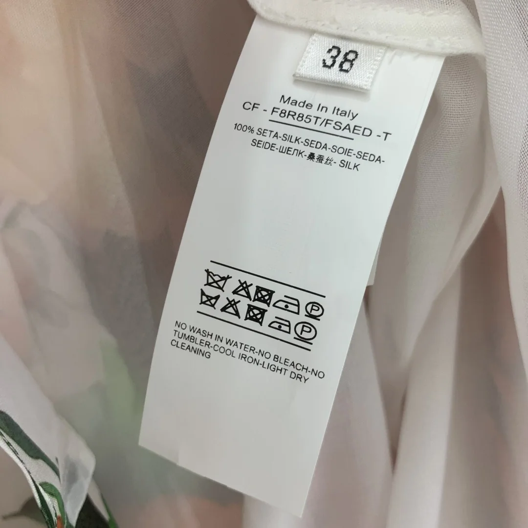 돌체앤가바나 실크 프린트 롱 스커트 상세 이미지 8