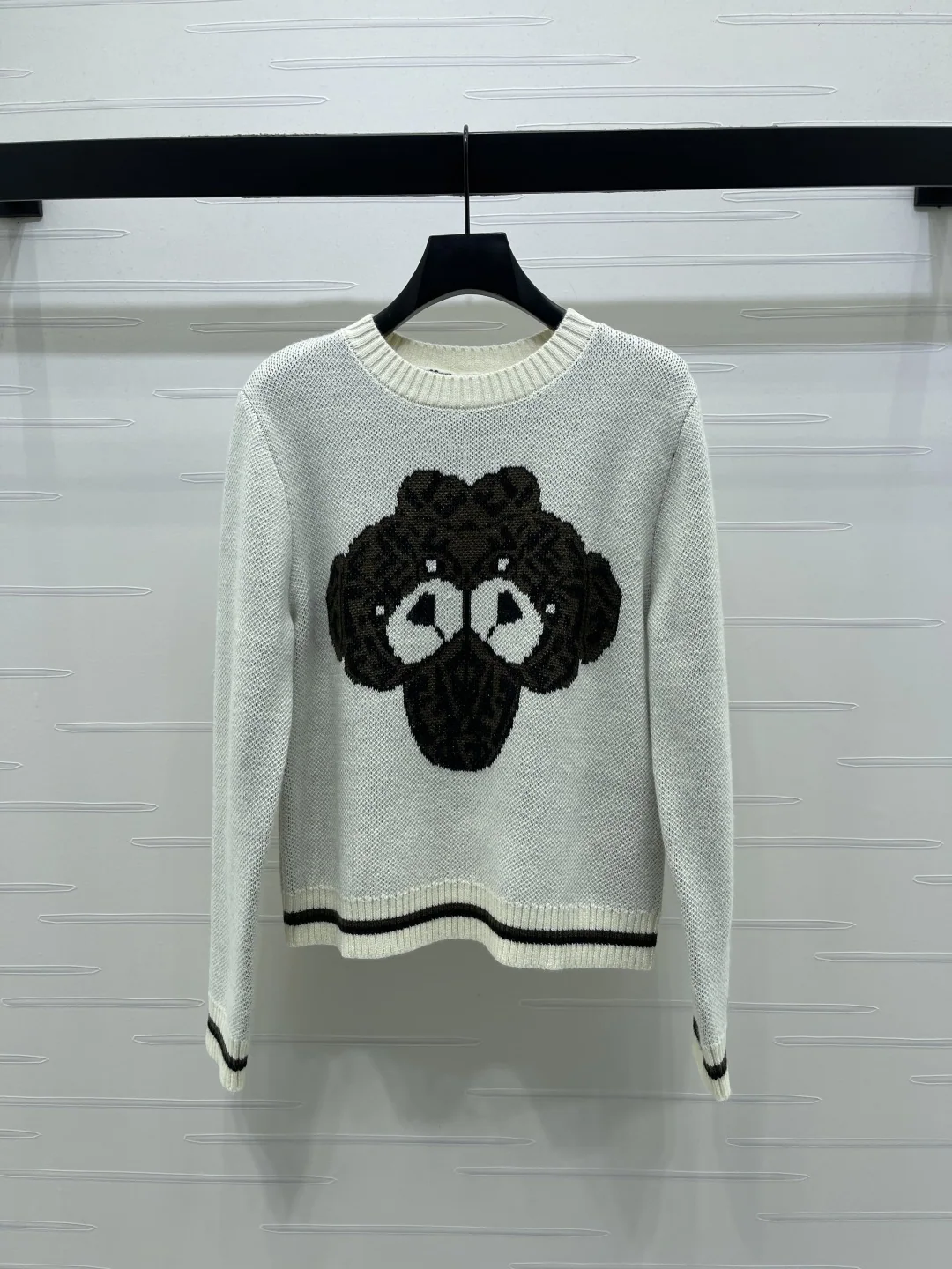 펜디 크루넥 만화 캐릭터 울 니트 상의 607 상세 이미지 1
