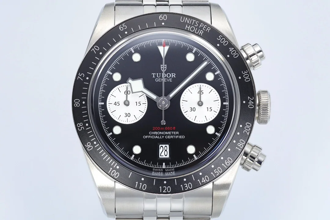 튜더 블랙베이 크로노그래프 타키미터 베젤 ZF 공장 남성 시계 레플리카 45591 Tudor 상세 이미지 2
