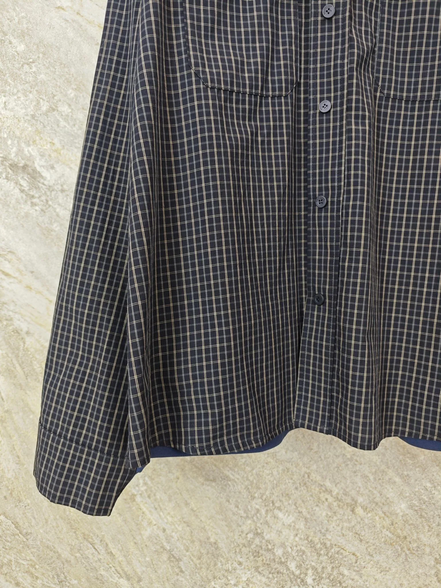 발렌시아가 체크 패턴 패치워크 남성 자켓 25FW 상세 이미지 5