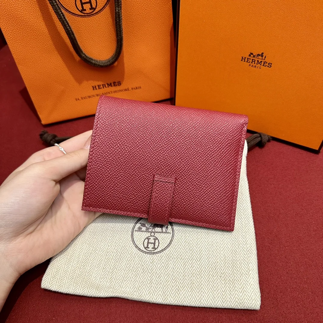 에르메스 베른 엡솜 은장 잠금 짧은 지갑 상세 이미지 2