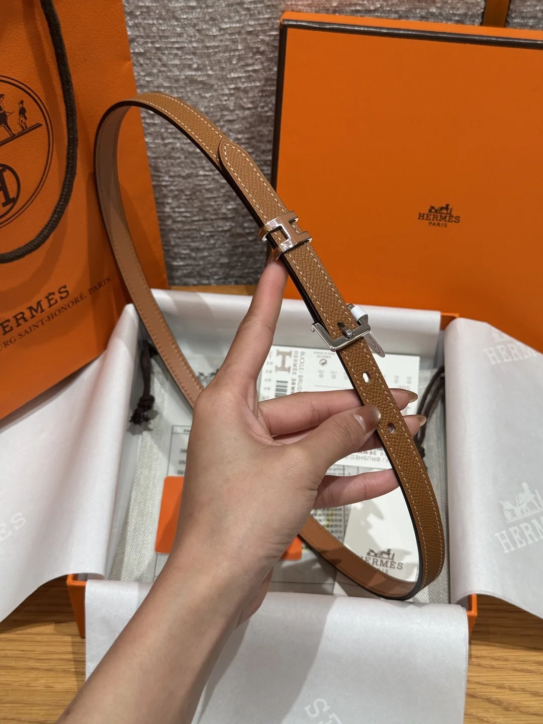 에르메스 팝 H 에포손 카프스킨 벨트 상세 이미지 4