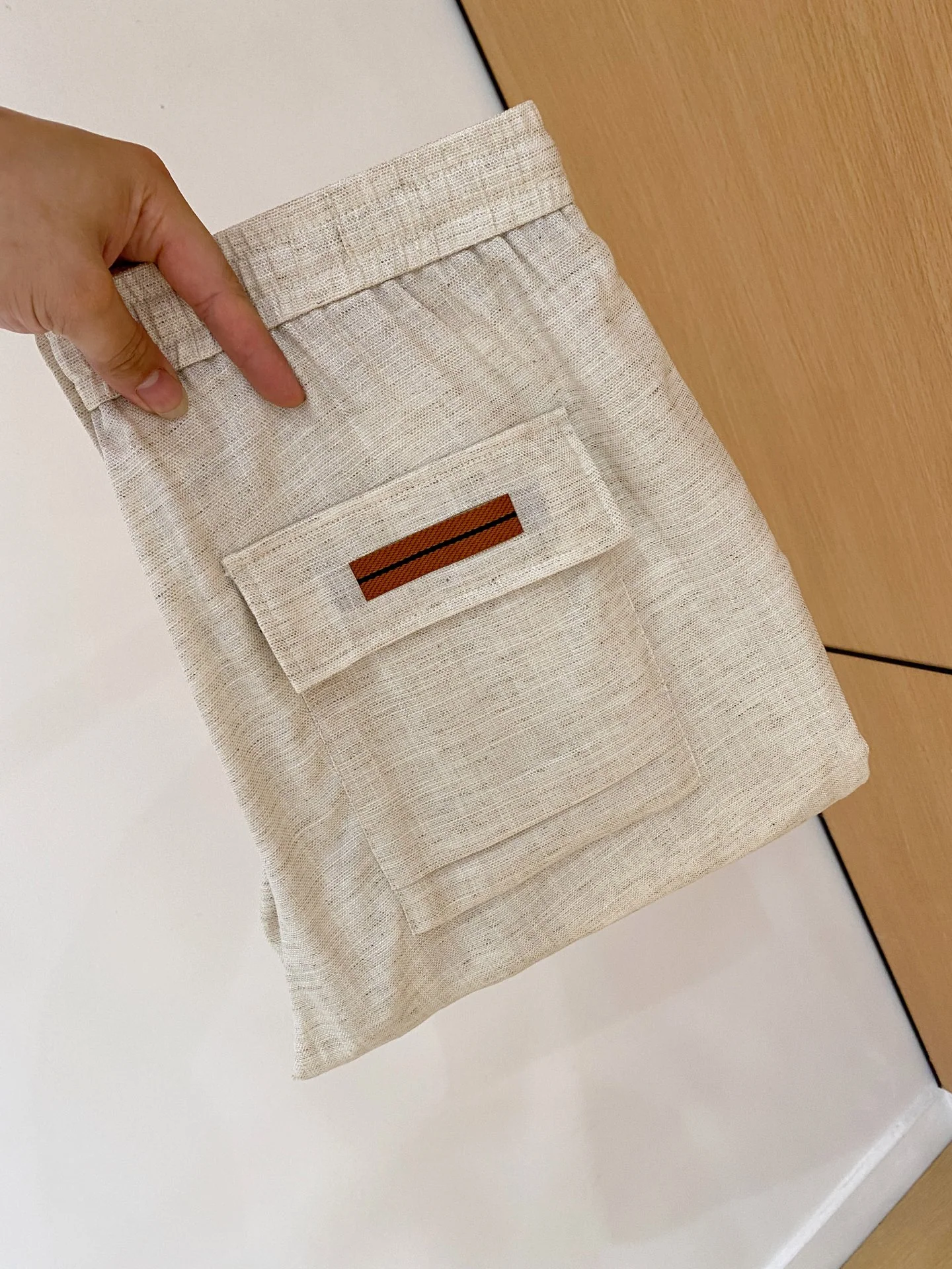 제냐 린넨 블렌드 남성 바지 상세 이미지 10