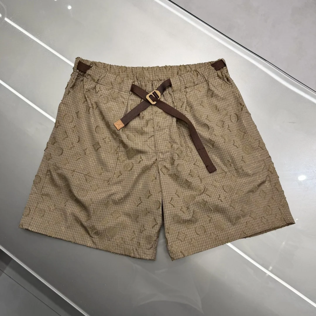 루이비통 모노그램 자카드 내구성 남성 반바지 상세 이미지 4