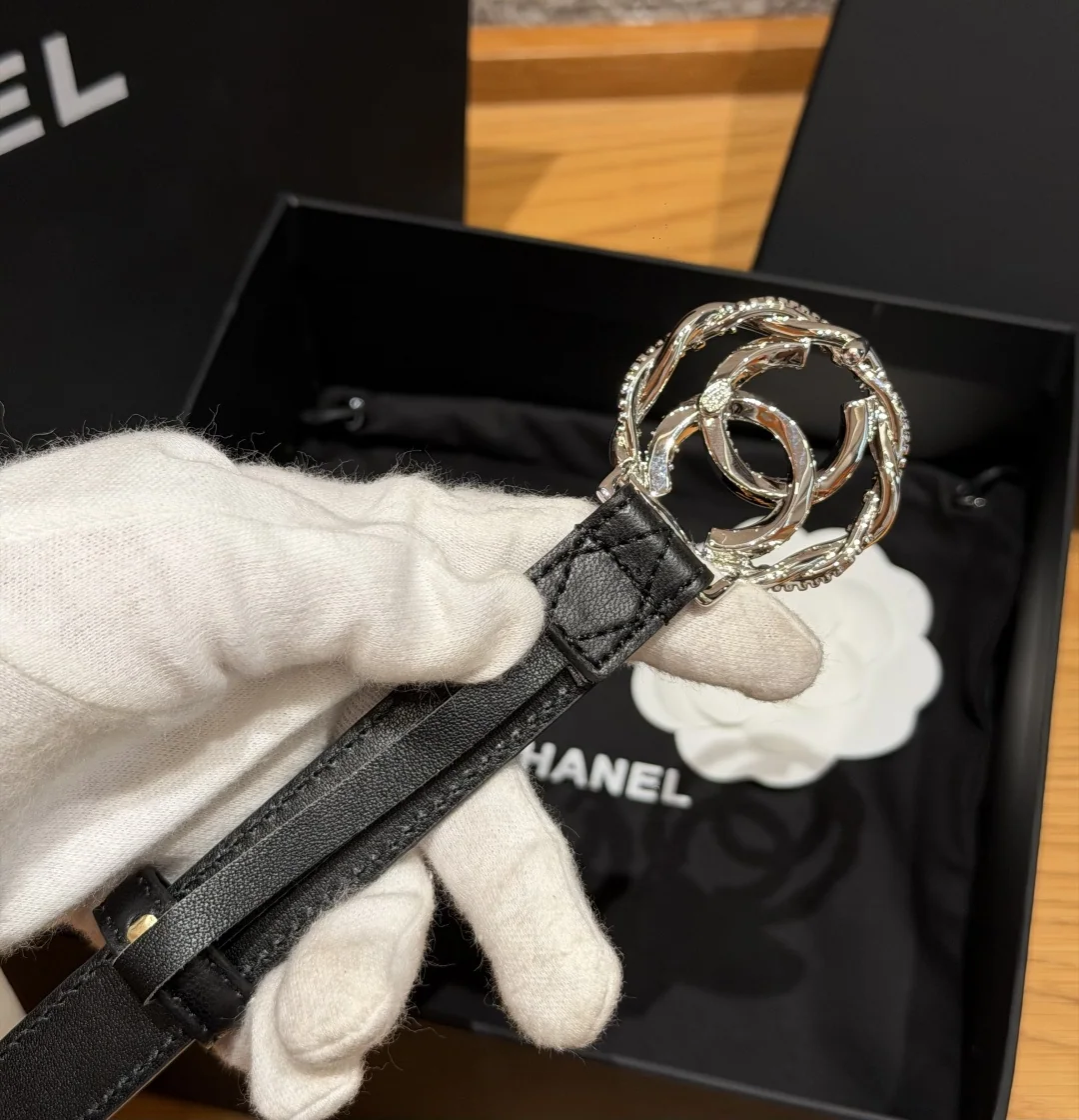 샤넬 퀼팅 램스킨 벨트 20mm 상세 이미지 4