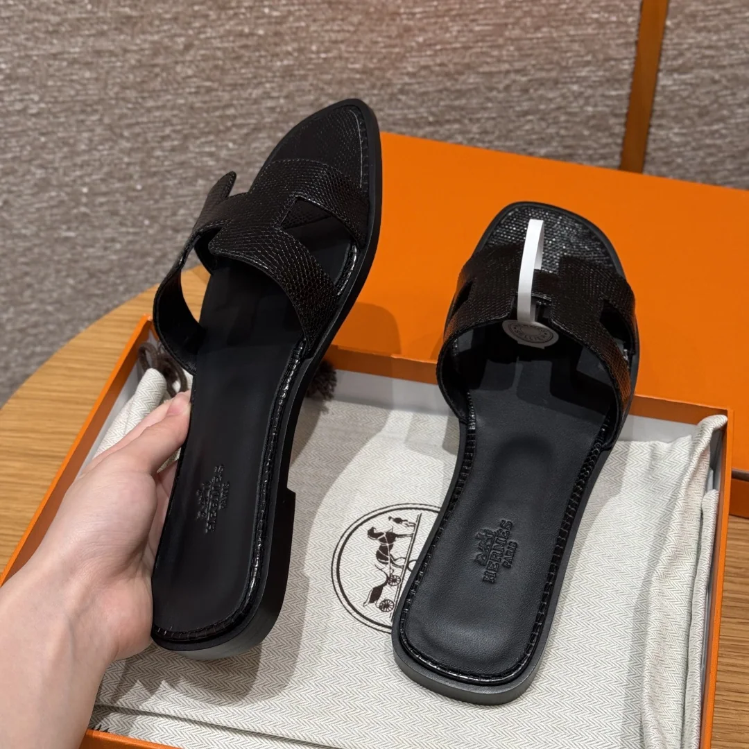 에르메스 오란 도마뱀가죽 샌들 상세 이미지 7